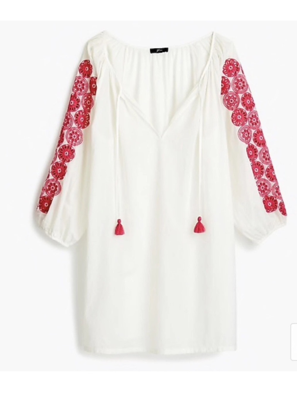 J. Crew Eyelet Floral Beach Tunic Coverup Dress Size Small